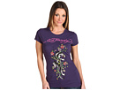 Ed Hardy - S/S Platinum Panther Roses (Purple)