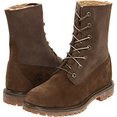Timberland Authentics Teddy Fleece Fold Down (Dark Olive) Footwear