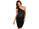 Ed Hardy - Asymmetrical Dress Stone Skull And Roses (Black)