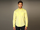 John Varvatos - L/S Chest Pocket Stiched Seam Shirt (Limoncello)