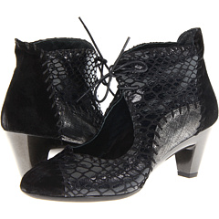 Helle Comfort Elam (Black Pitone) Footwear