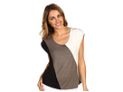 Pure & Simple - Colorblock Oversized Top (Root/Black/Vanilla)