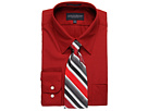 Giorgio Brutini - L/S Dress Shirt with Tie - 201RXCG (Red)