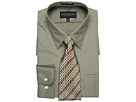 Giorgio Brutini - L/S Dress Shirt with Tie - 201RXC (Olive)