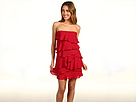 BCBGMAXAZRIA - Ginger Sleeveless Ruffle Tier Dress (Sangria)