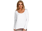 BCBGeneration - L/S Back Drape Tee (White)