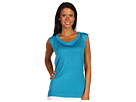 Jones New York Collection - Scoop Neck Shell (Aqua)