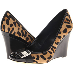 Calvin Klein Wila (Leopard Black Hair Calf Patent) Footwear