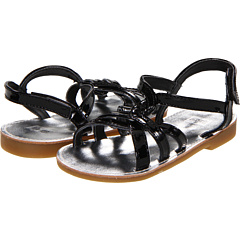 buy Baby Deer,  Sandal w/ Criss Cross Straps (Infant/Toddler) (Black Patent PU),  Footwear fashion shop