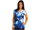 Calvin Klein Jeans - Petite Ink Easy Body Tee (Blue Print)
