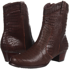 Walking Cradles Cowgirl (Brown Matte Croc Print Leather) Footwear