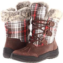ara Sabrina (Red Grey Plaid Brown Nubuk) Footwear