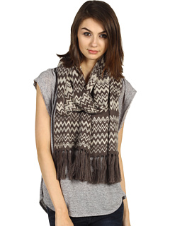 Missoni Velletri ZigZag Scarf (Gray Ivory) Accessories