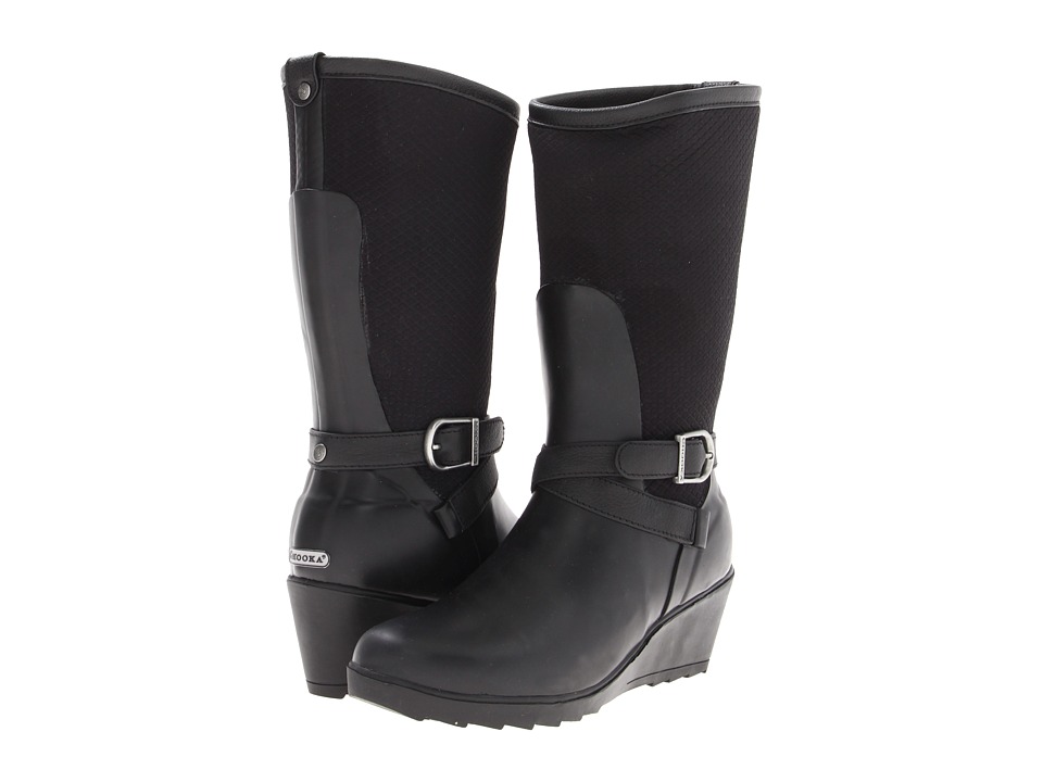 Chooka - Seville Wedge Rainboot (Black) Women