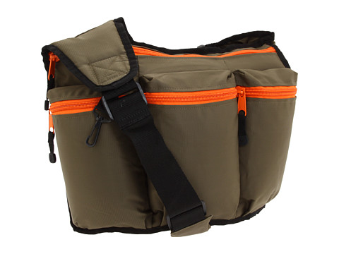 UPC 812959011262 product image for Diaper Dude Messenger 1 (Olive w/ Orange) Diaper Bags | upcitemdb.com