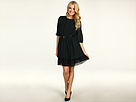 Jessica Simpson - Tiered Skirt Dress Puff Sleeve (Scarab) - Apparel