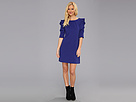 Jessica Simpson - Cowl Sleeve Dress (Brilliant Blue) - Apparel