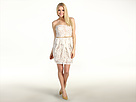 Jessica Simpson - Strapless Dress with Pointed Ruffle Skirt (Pearl) - Apparel