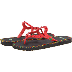 Sanuk Kids Ibiza Monaco (Little Kid Big Kid) (Red) Footwear