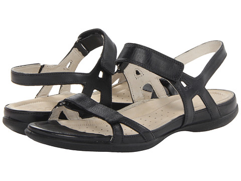 ECCO Flash Ankle Sandal (Black) Women's Sandals
