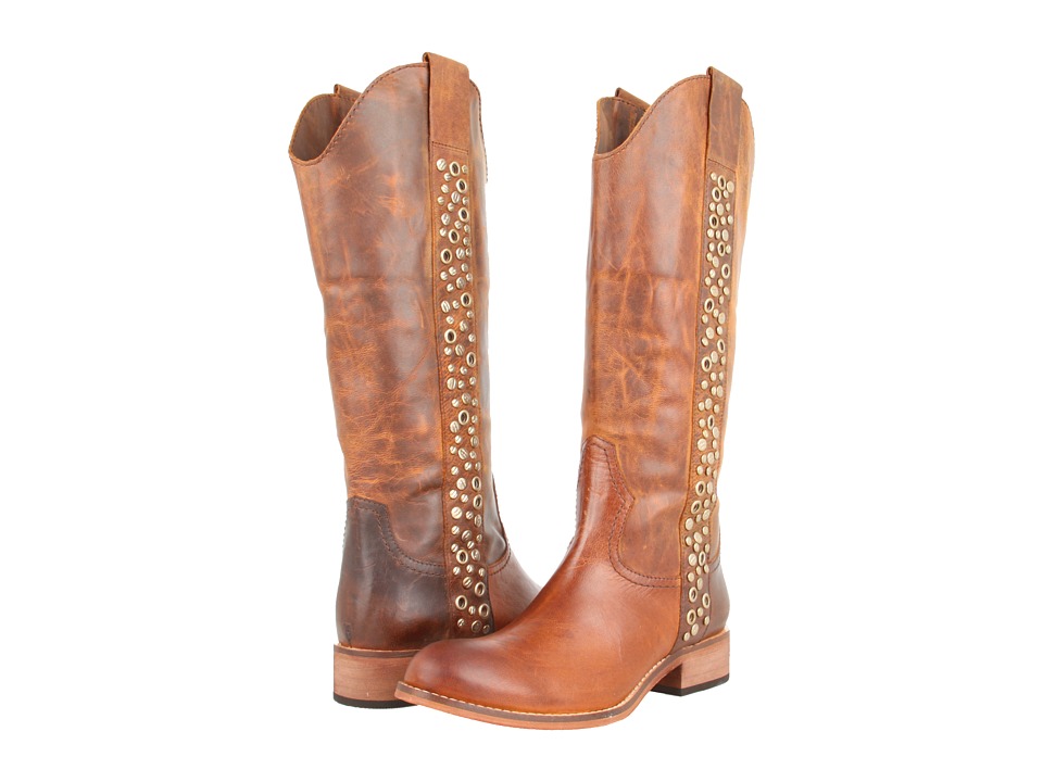 Lucchese Avery Grommet Boot (Tan) Cowboy Boots