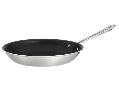 All-Clad - d5 12 Brushed Nonstick Fry Pan (Stainless Steel) Individual Pieces Cookware
