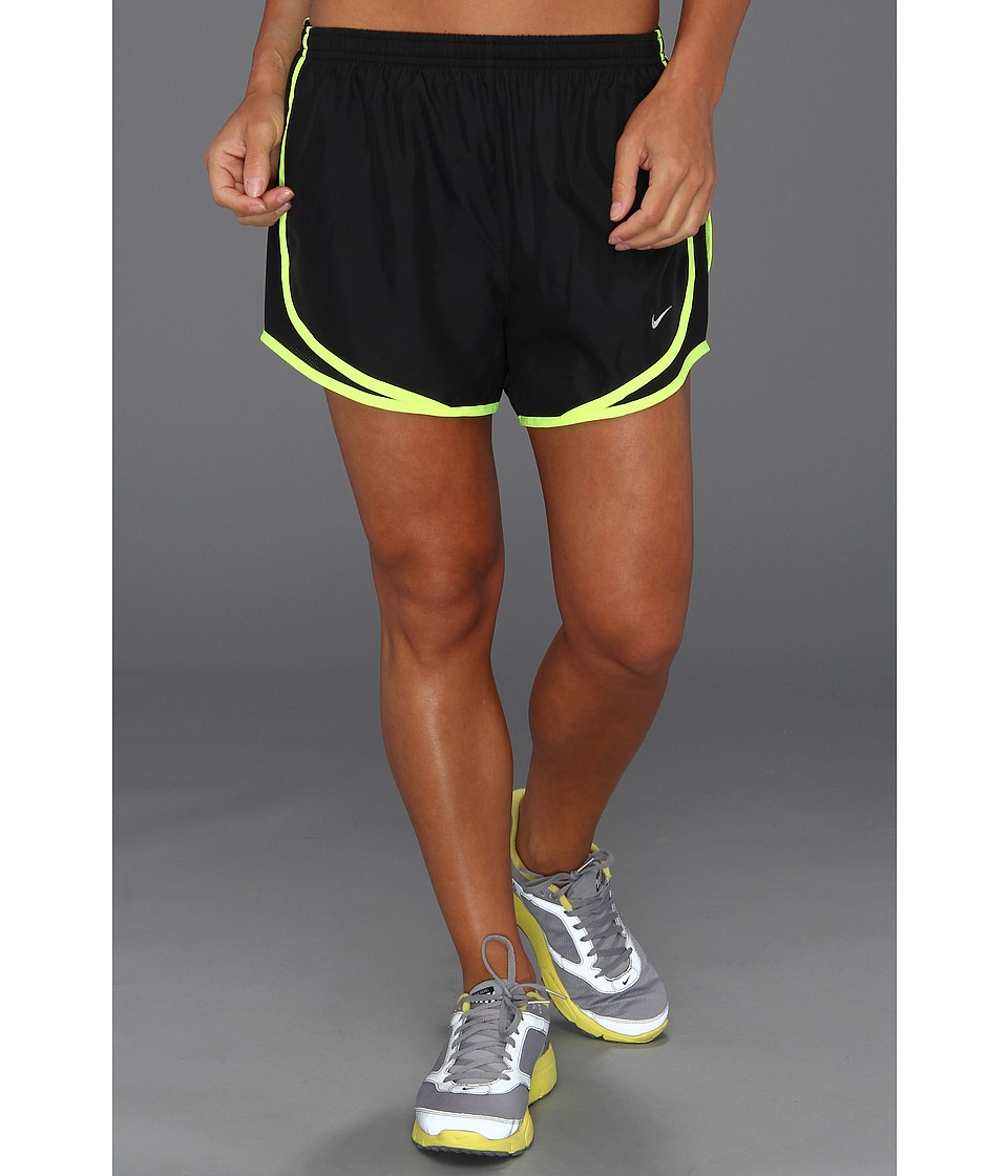 Nike Dri-FITtm Tempo Track 3.5" Short (Black/Black/Volt/Matte Silver) Women