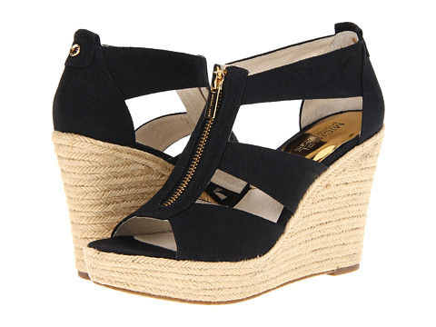 michael kors wedges black