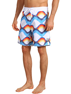 Body Glove Swirly Microfiber Boardshort (Blue) Apparel