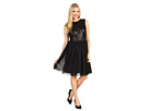 Maggy London - Sleeveless Beaded Mesh Party Dress (Black) - Apparel