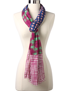 Marc by Marc Jacobs Printed Mix Check Scarf (Apricot Rose Multi) Accessories