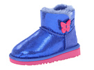 UGG Kids - Mini Bailey Button Lizard (Toddler/Little Kid) (Sapphire Blue) - Footwear