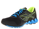Reebok - ZigKick Alpha (Black/Gravel/Neon Yellow/Risk Blue)