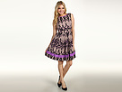 Jessica Simpson - Sleeveless V-Back Dress JS3X4348 (Purple) - Apparel