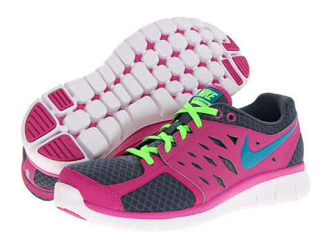 Nike Flex 2013 Run (Armory Slate/Club Pink/Flash Lime) Women's Running Shoes