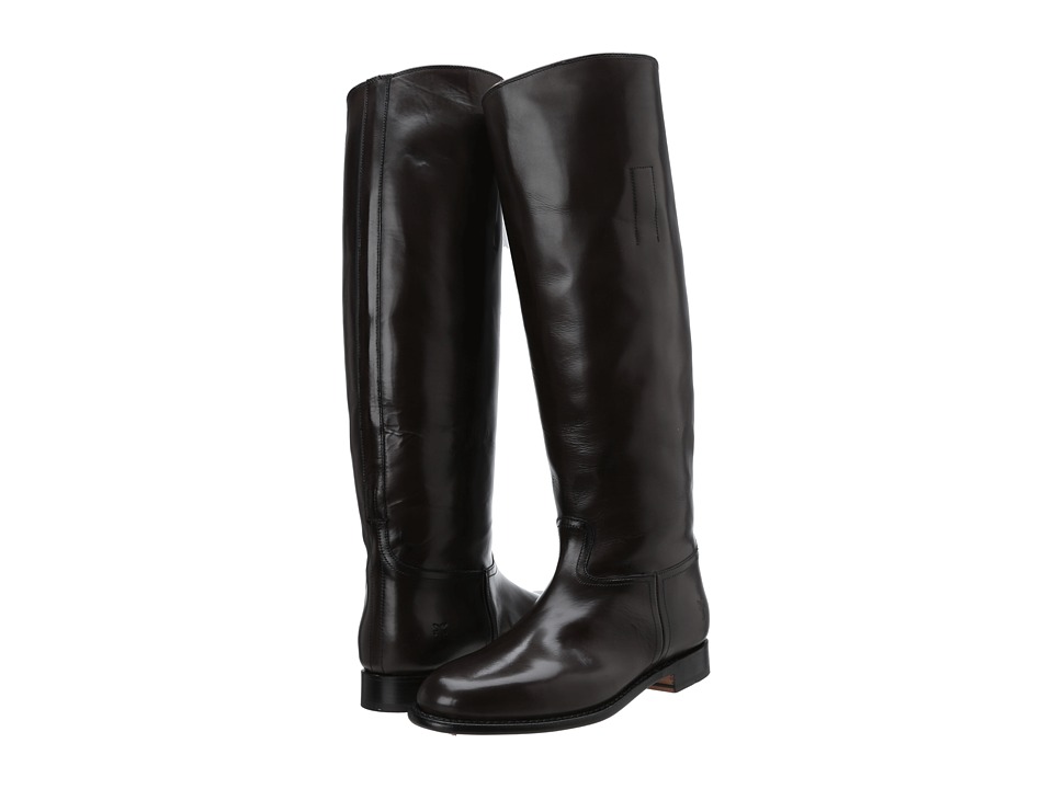 Frye Abigail Riding (Smoke Smooth Polished Veg) Cowboy Boots