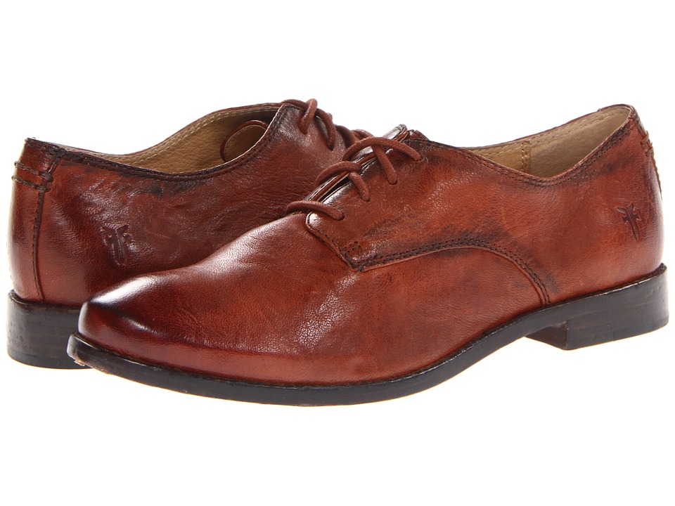 Frye Anna Oxford (Cognac Antique Soft Vintage) High Heels