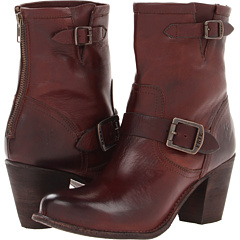 Frye Karla Engineer Short (Dark Brown Soft Vintage Leaether) Footwear