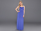 Jessica Simpson - Gathered Spaghetti Strap Gown w/ Bust Detail (Royal Blue) - Apparel