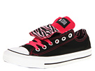 Converse - Chuck Taylor All Star Double Tongue Ox (Black/Raspberry) - Footwear