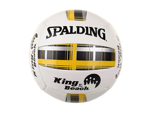 UPC 029321721128 product image for Spalding King of Beach Plaid Series Volleyball (White/Yellow Plaid) Athletic Spo | upcitemdb.com