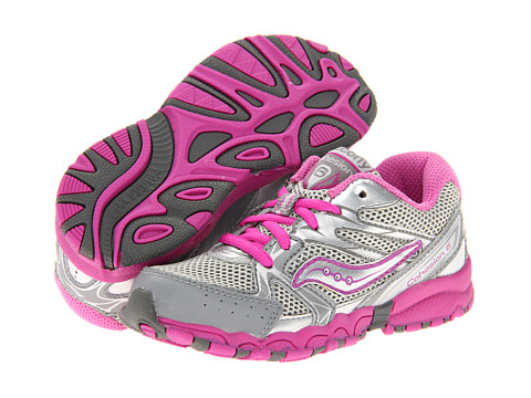 UPC 883799000341 product image for Saucony Kids Cohesion 6 LTT (Toddler) (Grey/Magenta/Silver) Girls Shoes | upcitemdb.com