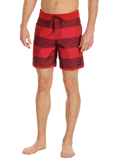Brixton Beacon Boardshort (Dark Red) Apparel