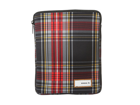 Burton Tablet Sleeve (Black Plaid) Computer Bags