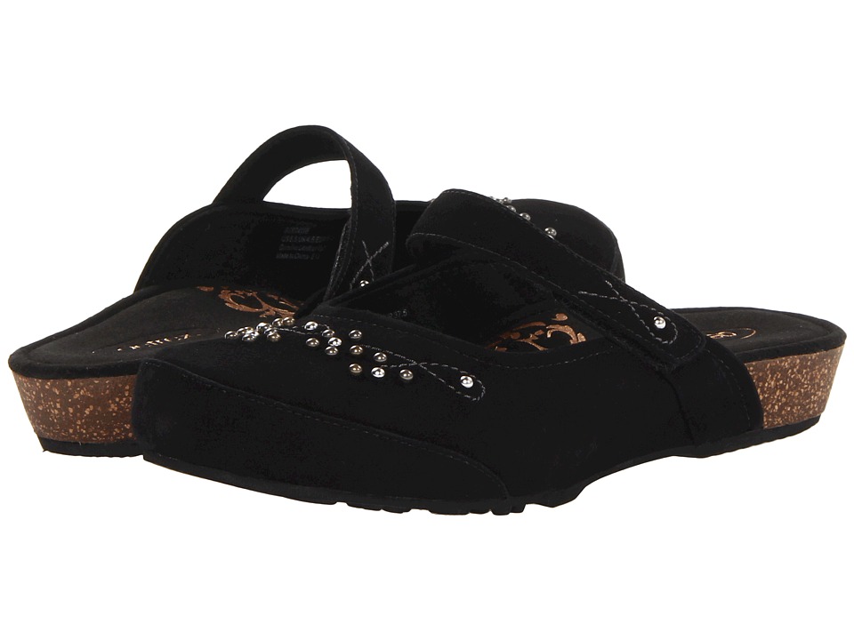 Aetrex Sandalistastm Amanda (Black Suede) Women
