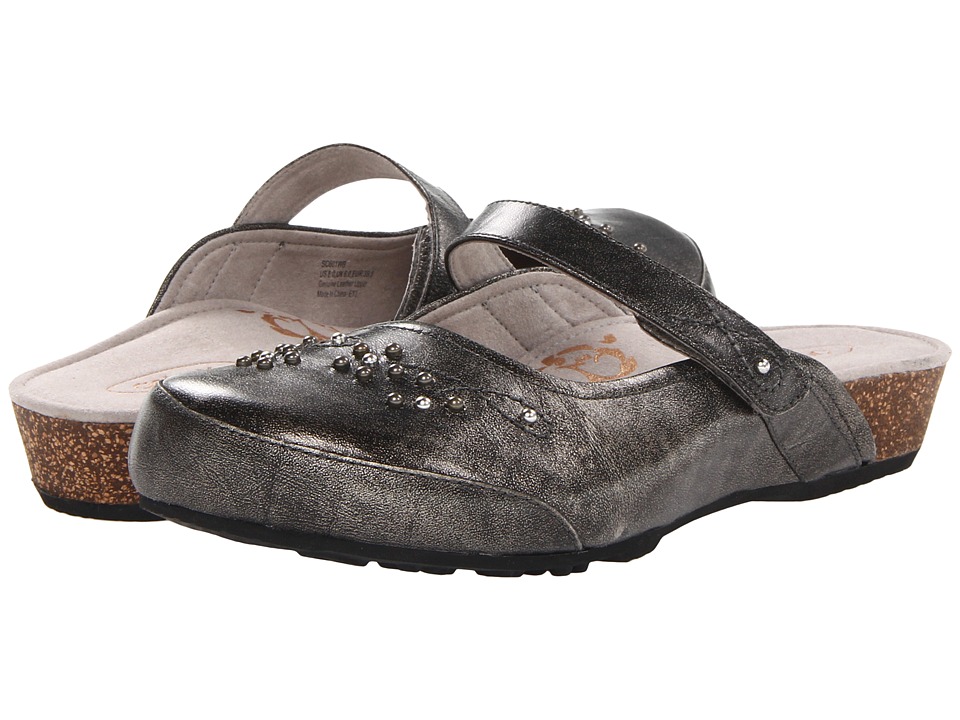 Aetrex Sandalistastm Amanda (Pewter) Women