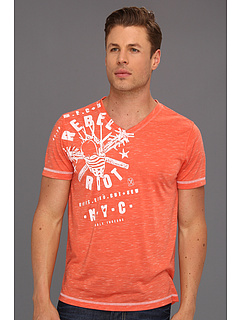 Marc Ecko Cut Sew Rebel Riot V Neck Tee (Sunburnt) Apparel