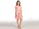 Maggy London - Printed Lace Party Dress (Coral) - Apparel