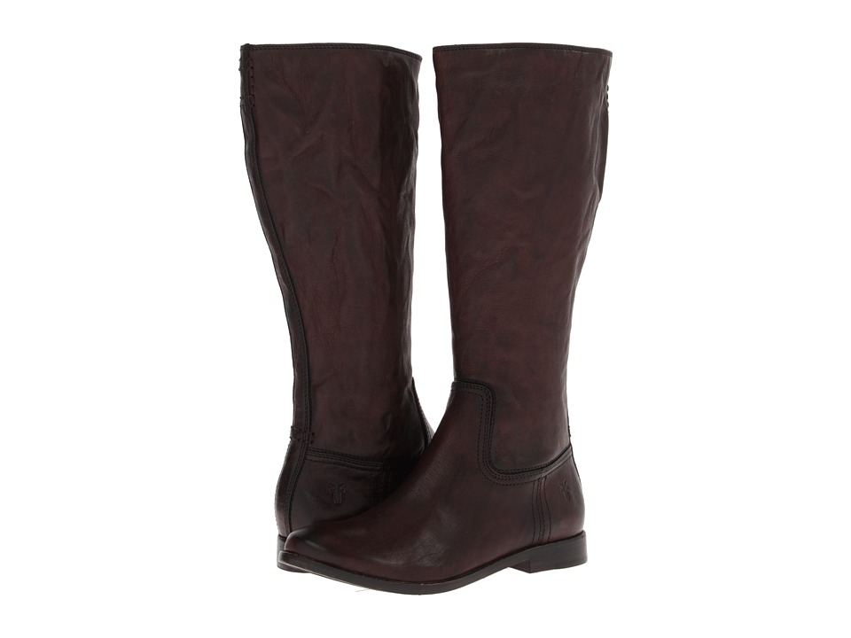 Frye Anna Inside Zip (Dark Brown Antique Soft Vintage) Cowboy Boots