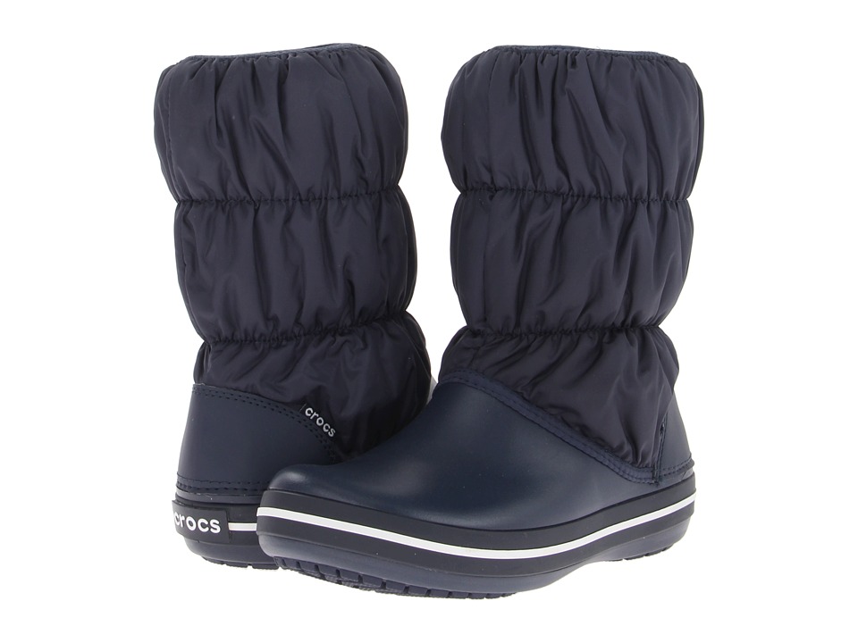 Upc 883503941298 Crocs Women S 14614 Winter Puff Boot Navy Navy